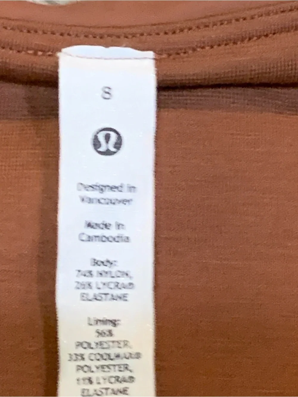 Lululemon InStill Tank Top Ancient Copper Size 8